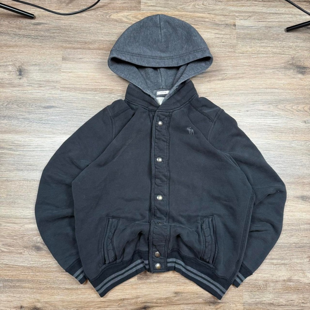 Vintage 2000s faded abercrombie and fitch varsity bomber style jacket